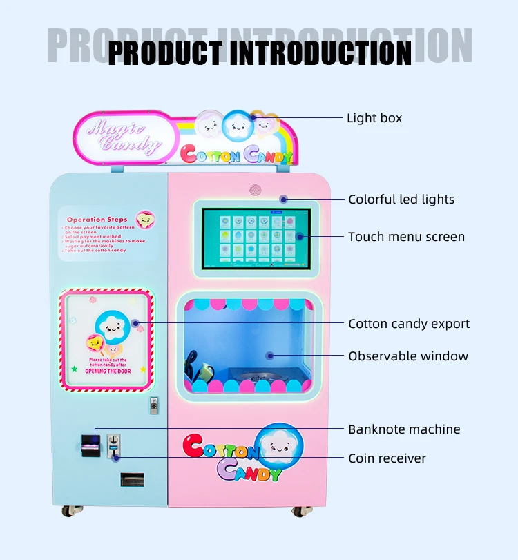 Coin Operated Cotton Candy Vending Machines/automatic-cotton-candy ...