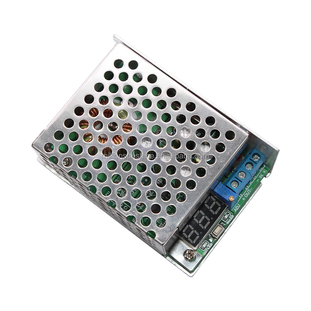 DC-DC DC 3.5-30V 5V 12V 24V から 0.8-29V 10A バックコンバータ 降圧式電圧レギュレータ ボルトメータ付き 300W