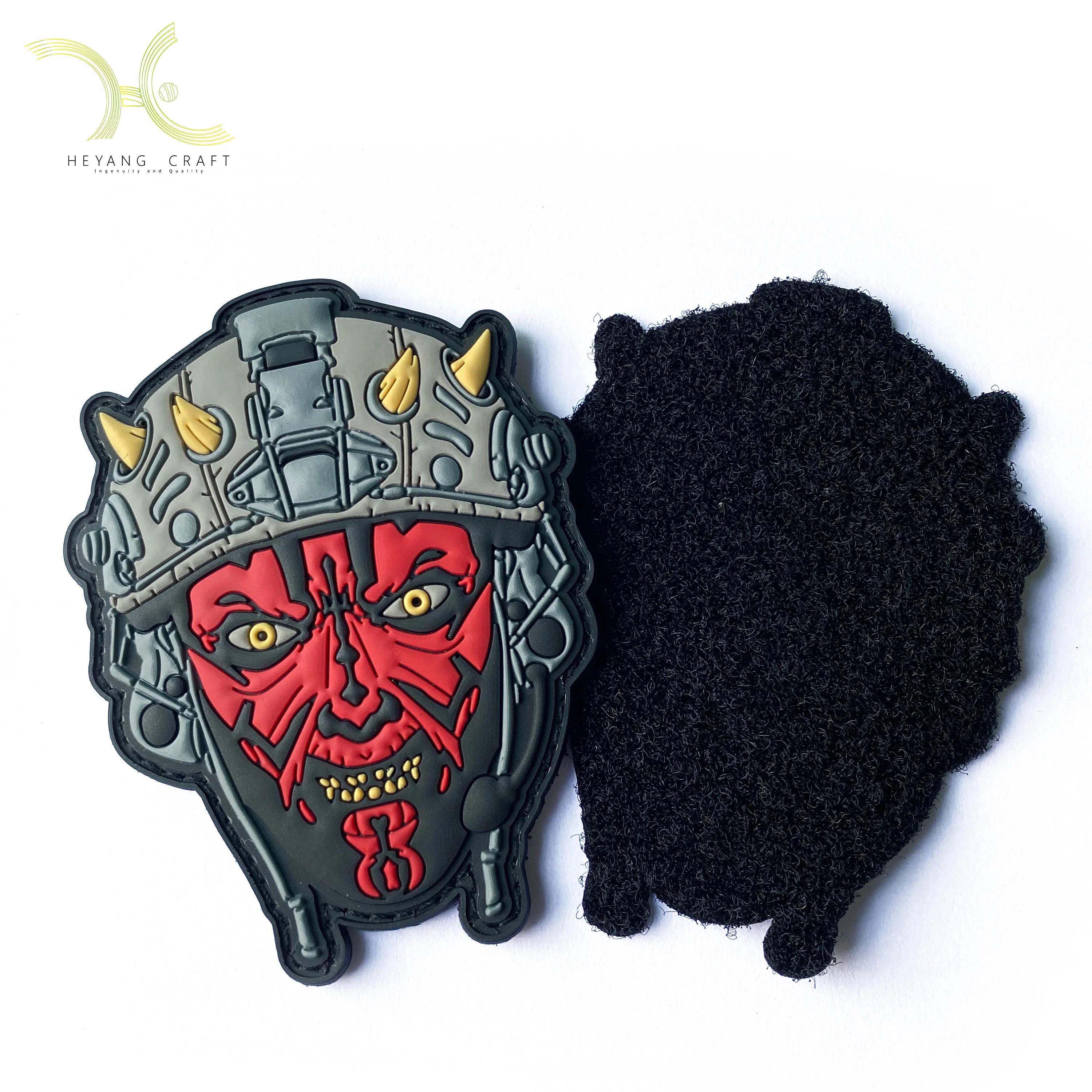 Manufacturer bulk customized 3d iron on soft pvc patch for clothes Customer Logo Patches PVC Silicone  patch for jactket details