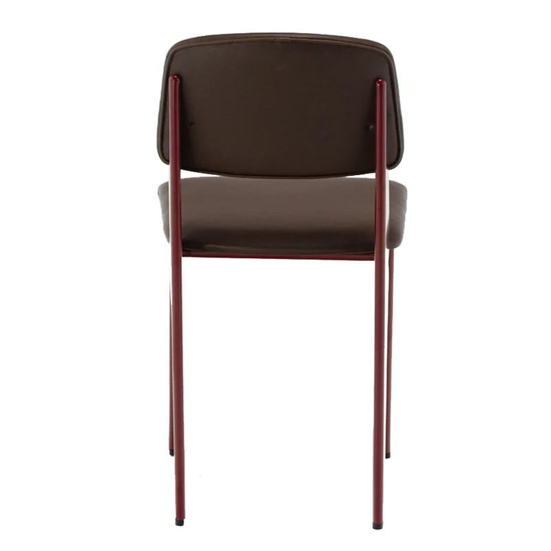 Европейский дизайнерский стул промышленный для отелей бистро кафе школы черный оранжевый с металлической рамой/Винтажный металлический