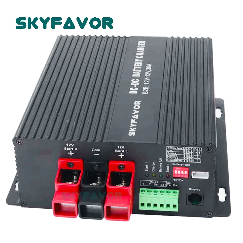 Multi Function 24V to 12V DC DC Battery Charger 12V 50A MPPT Solar and 12V 60A Fast on Board  Trailer Yacht RV Battery Charger