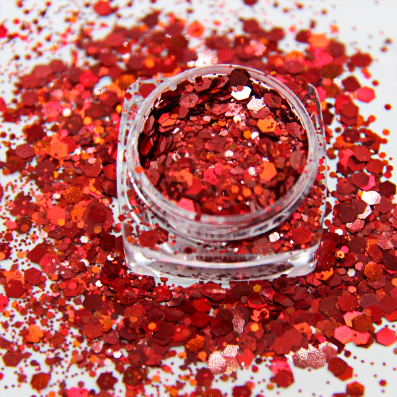 Bulk Wholesale Cosmetic Chunky Glitter Holographic Chunky Craft Glitter