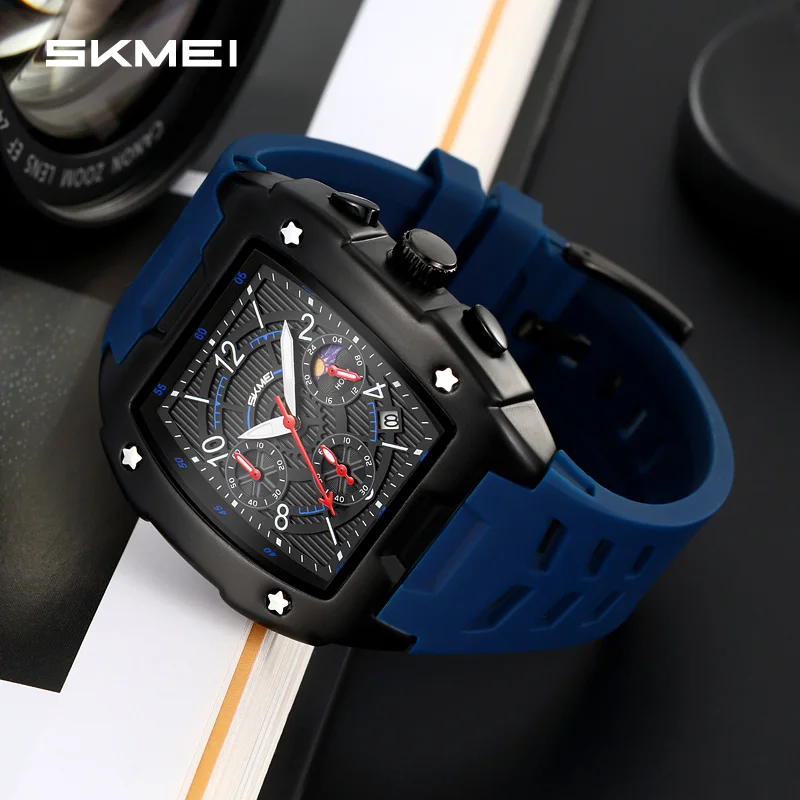 SKMEI 9345 Quartz Watch with Japanese Movement, Rectangular  display picture 2
