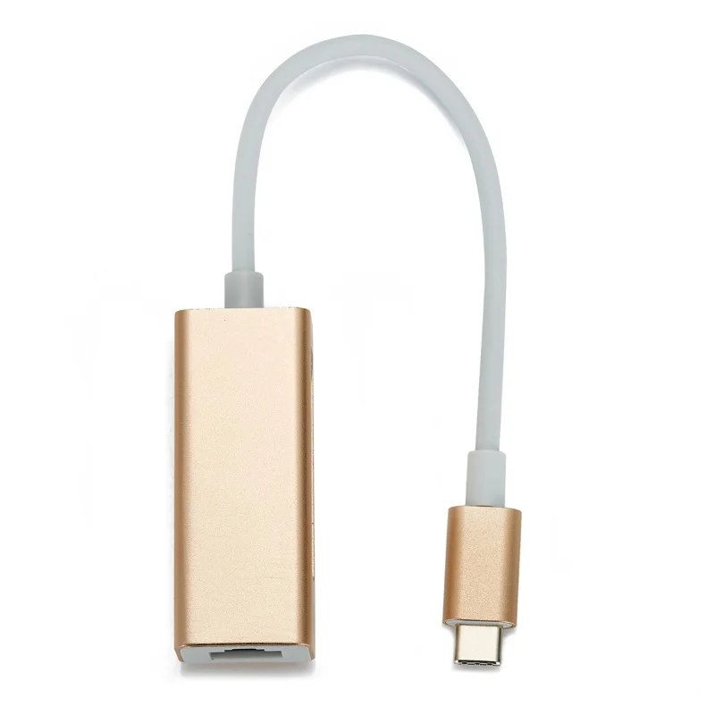 Type C USB C to 100M RJ45 Lan Gigabit Network Card Ethernet Adapter for Windows 7 8 10 Linux MacOS