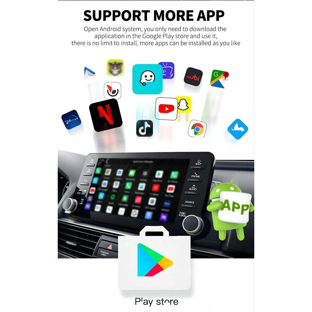 クアルコム6225搭載Carplay AIボックス Android 13 Carplay/Android