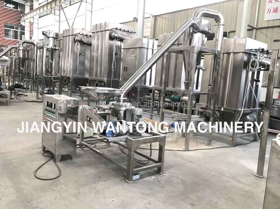 VIDEO! WJT Malaysia Guar Arabic Gum Instant Granules Powder Process Grinding Grinder Crusher Machine