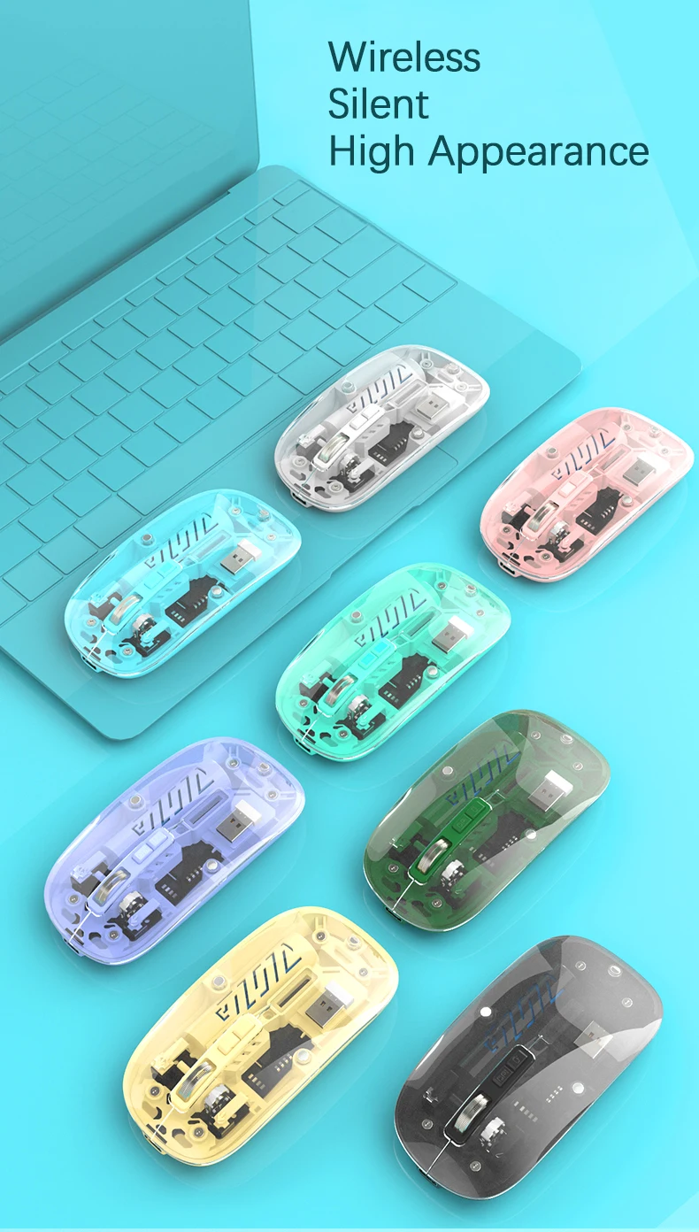 2025 Trending Product With High Potential Branded logo 800 Dpi Mouse bluetooth Deep Blue Super Light Mouse bluetooth Mouse