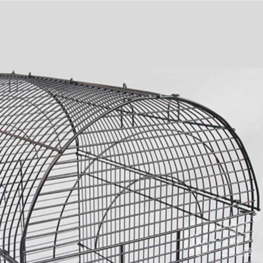 steel wire bird cage in black & white bright colour