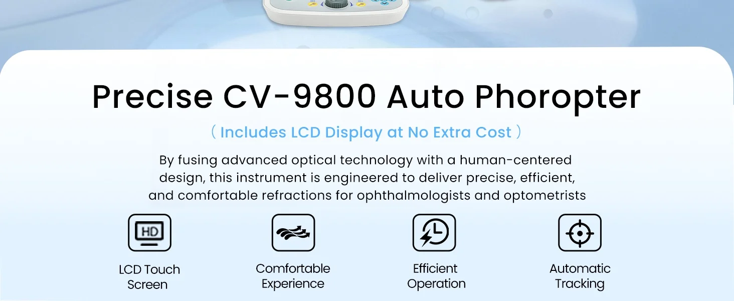 New Design Digital Portable Auto Phoropter CV-9800 Vision Tester Optics Instruments for Vision Testing Without/with Tablet
