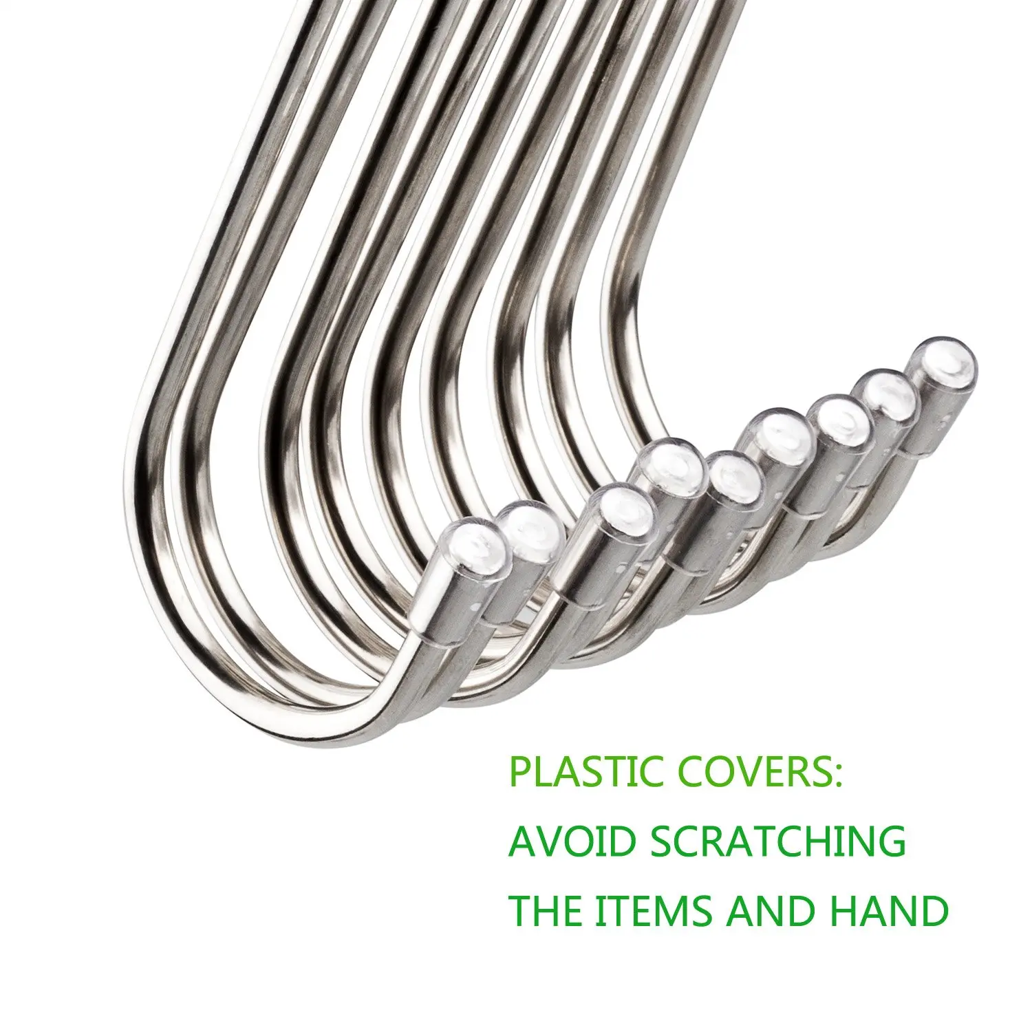 大型6インチステンレス鋼小型金属ツイストS字型フックラバー