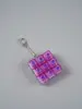 Nine-key transparent rose red o
