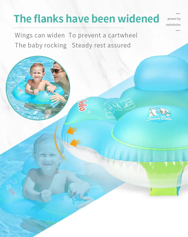 Swimbobo Environmental protection Pvc Safety Kids Seat Float Baby Swimming Ring Inflatable Seat Floating Child Floats
