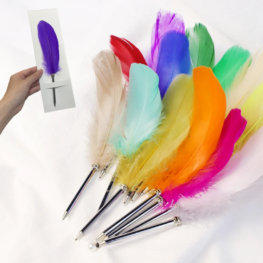 ●貴重/羽根ペン 手染めグラデひねりビーズ×手染めスクリュー カスタムボールペン 貴重/羽根ペン 手染めグラデひねりビーズ×手染めスクリュー カスタム