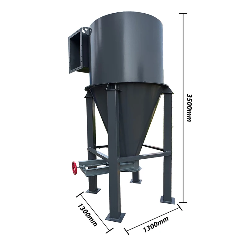 Sand Particle Dust Desilter Cyclone Separator Woodwork Cyclone Dust Collector for Powder Flour Mill Woodworking