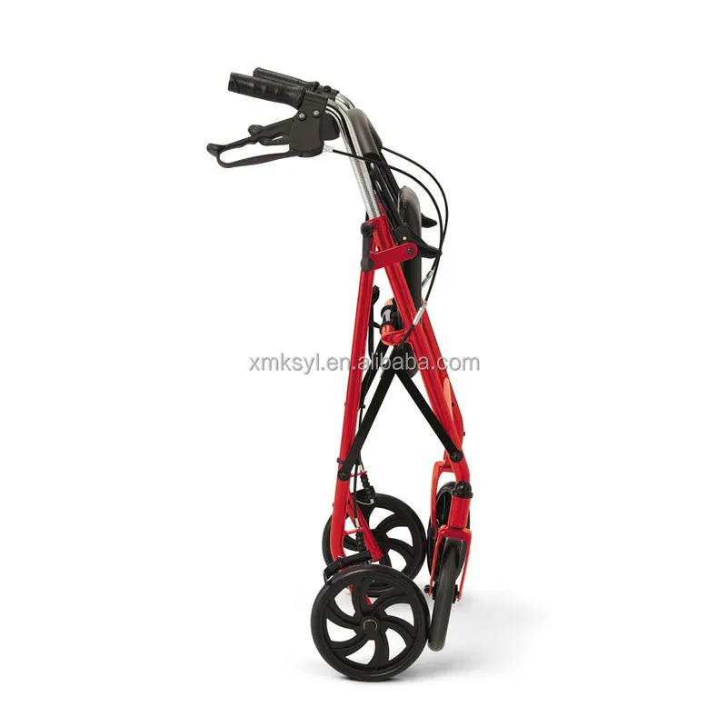 Foldable Frame  Walker with 4 Wheel  with Bag  Folding Shopping Cart Disabled Elderly details