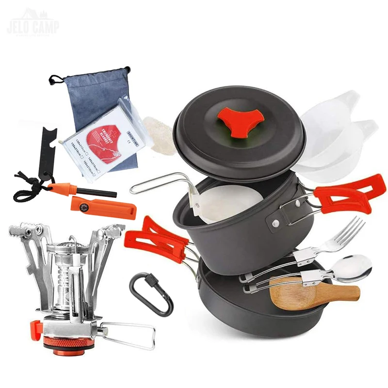 Portable 1-2 Person Camping Cooker Picnic Pot Outdoor Gear