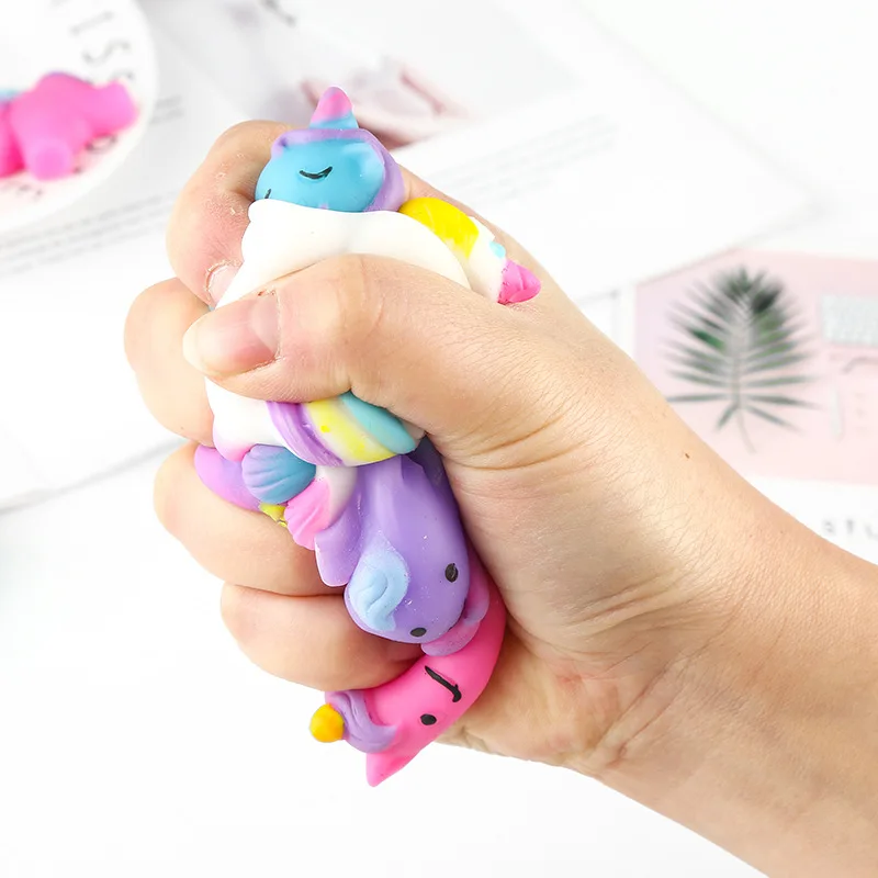 Kawaii Unicorn Horse Mochi Squishy Toys for Kids Mini Squishy Squeeze Toys  Unicorn Squishy Mochis