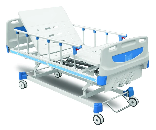 China supplied suitable for the elderly two function Adjustable Double Shake manual hospital bed for patient