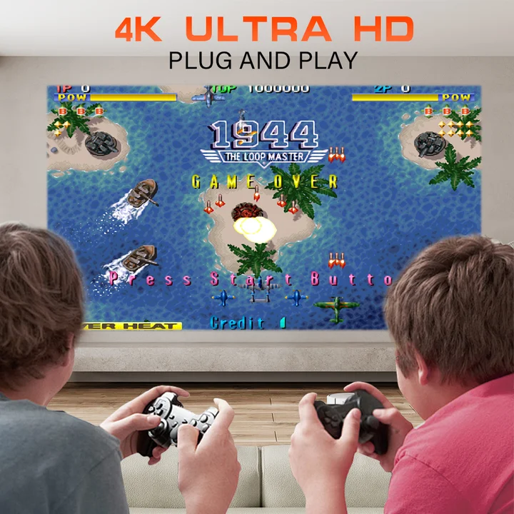 P30 MAX Game Projector Classic Video Game Console 30000 Games LCD Potable Projector 720P Output F300 Projector for Home Party