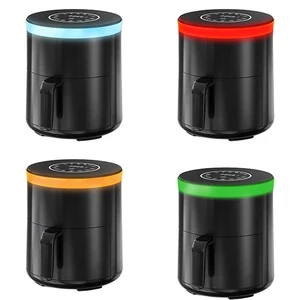 New Design PTFE Round Plastic Touch Screen Control No Oil 1200w 4.5L Electric Hot Air Fryer Oven for Household Use