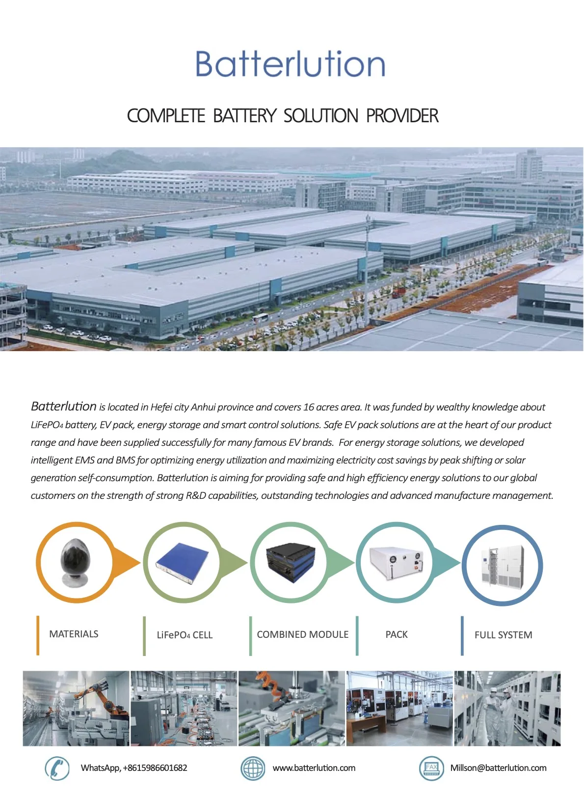 Enerlution 、 Hybess - Alta capacidad OEM ODM Long Life Life 48V Lifepo4 Batería de 5 kWh Potencia solar Almacenamiento de la pared Batería Lituium Batería Montuium Serie de baterías 7