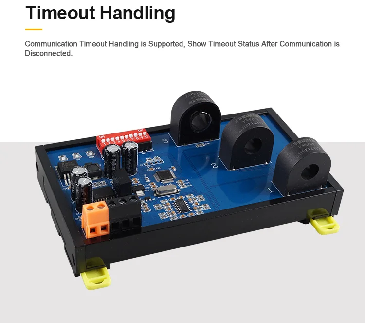 product huaqingjun 3 channel rs485 ac current transformer detection 0 50a module modbus rtu communication data acquisition-4
