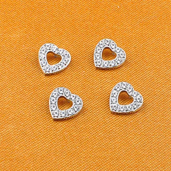 Body Piercing Jewelry ASTM F136 Titanium 16G Heart Shape Jewels Internally Thread Parts Piercing Jewelry Gift