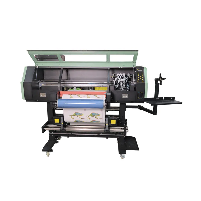 Zhou Surname Uv Dtf Printer with Laminator All in One 30cm 60cm 2 in 1 4 Head Roll to Roll Uv Dtf Printer for AB Film