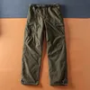 Winter fleece-lined army green