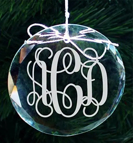 K9 Crystal Christmas Ornament Round Glass Ornament K9 Crystal Blank Hanging Ornaments For