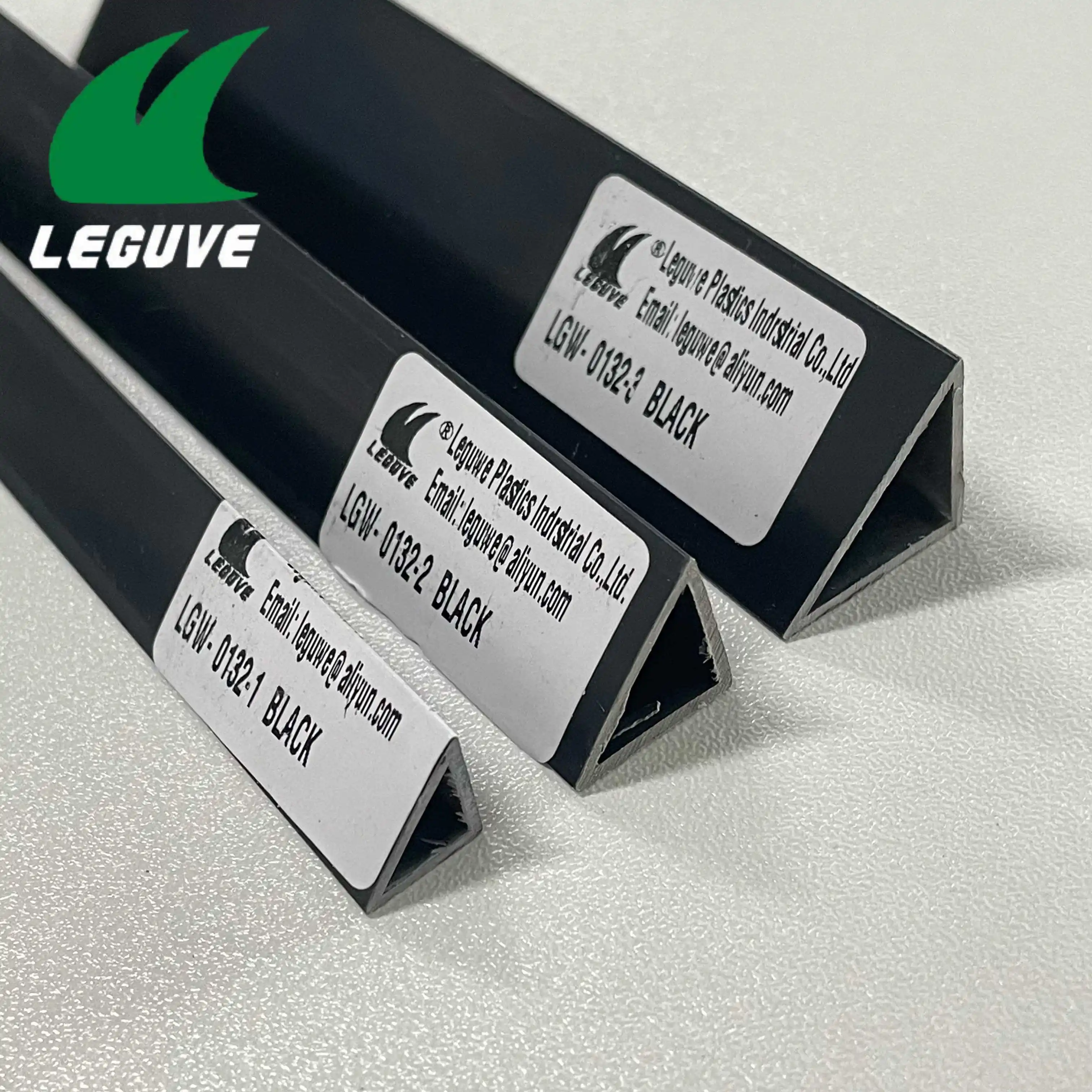 Leguwe Length Customization PVC Triangle Tube Corner Protection Strip Plastic Profiles Product