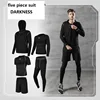 costume cinq pièces foncé