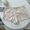Apricot bottom with pink flower--shorts