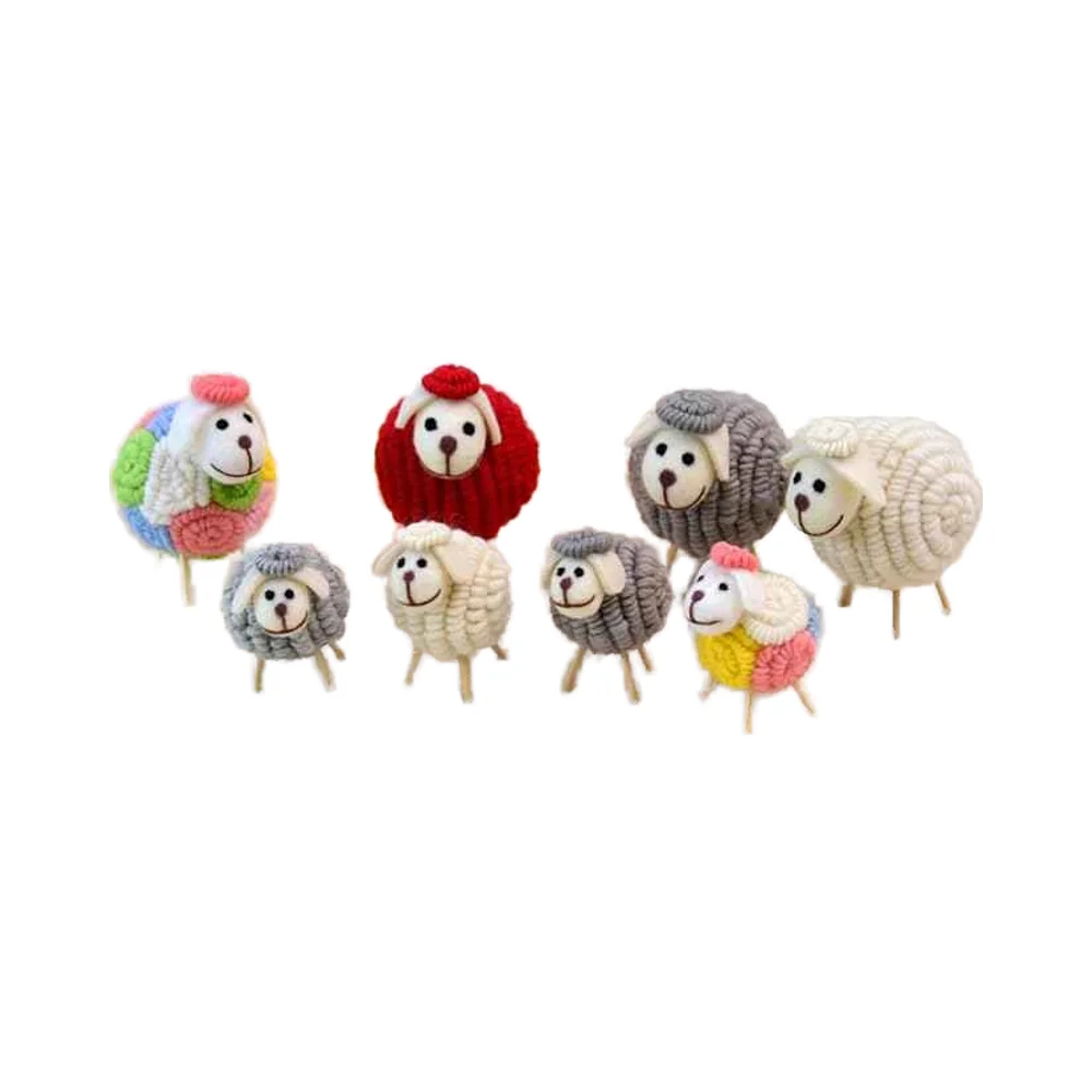 Attractive Design Set As Gift Sheep Statue Miniature Home Decoration Ornaments