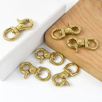 MeeTee ZK659 10mm Bag Accessories Alloy Brass Swivel Lobster