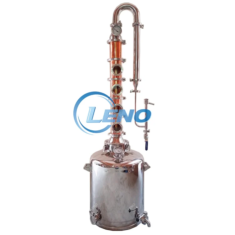 Electric Pilot Still Copper Column Distilling Alcohol Distiller Bootleg Distilling Vodka Equipment