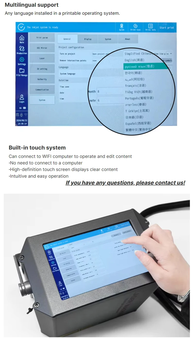 New Condition Handheld Laser Printer Portable Fiber Marking Machine for Wood Supports DXF PLT BMP Graphic Formats