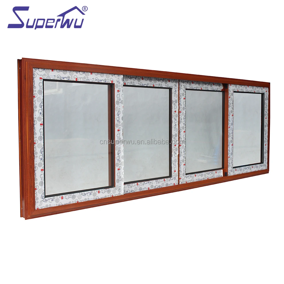 Luxury Design impact Glass Aluminum Alloy Sliding Window