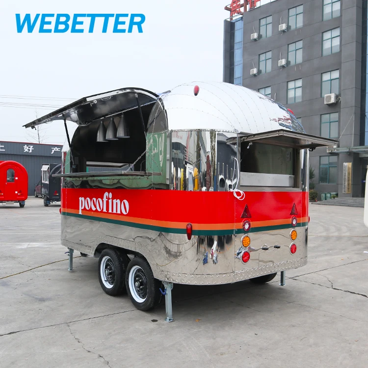 WEBETTER Mobile bar Trailers Small mobile Mobile Fast Food Trailer Mini Mobile Snack Machines Food Truck Food Shop for Sale