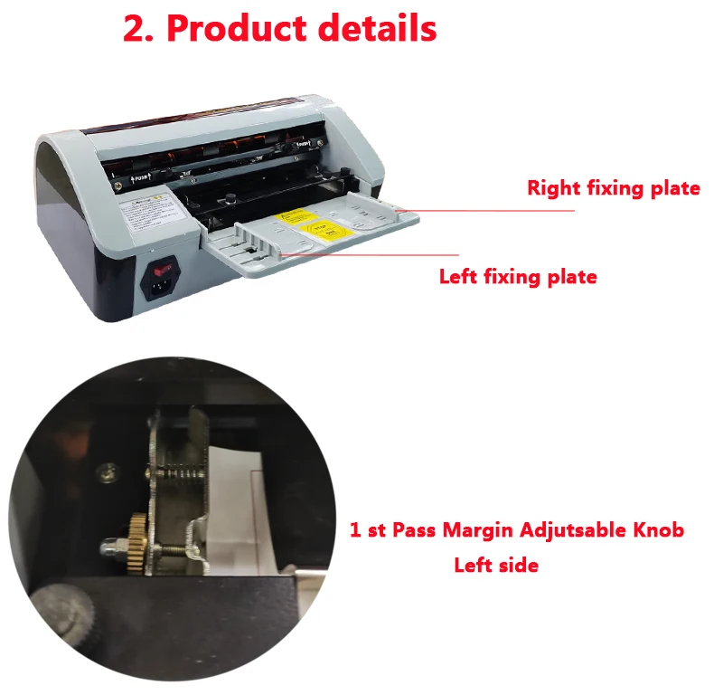 Semi Automatic A4 Name Card Business Card Cutter Electric Die Cutting
