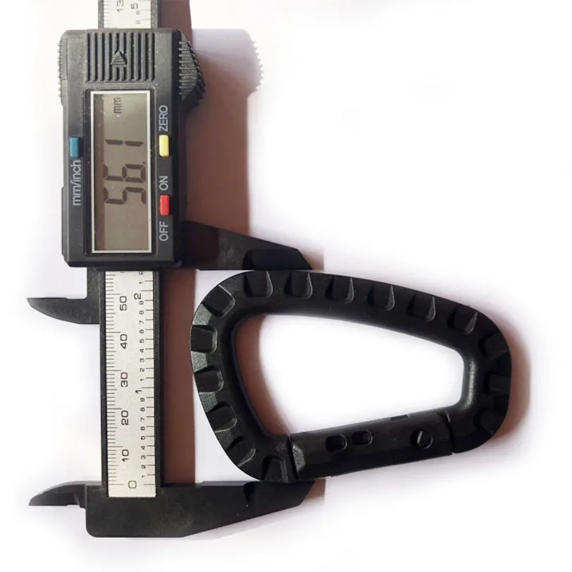 BT-P01 Outdoor Retail Industry Plastic Backpack D Shape Buckle Hook Tactical Clip Carabiner Plastic Hook Clip