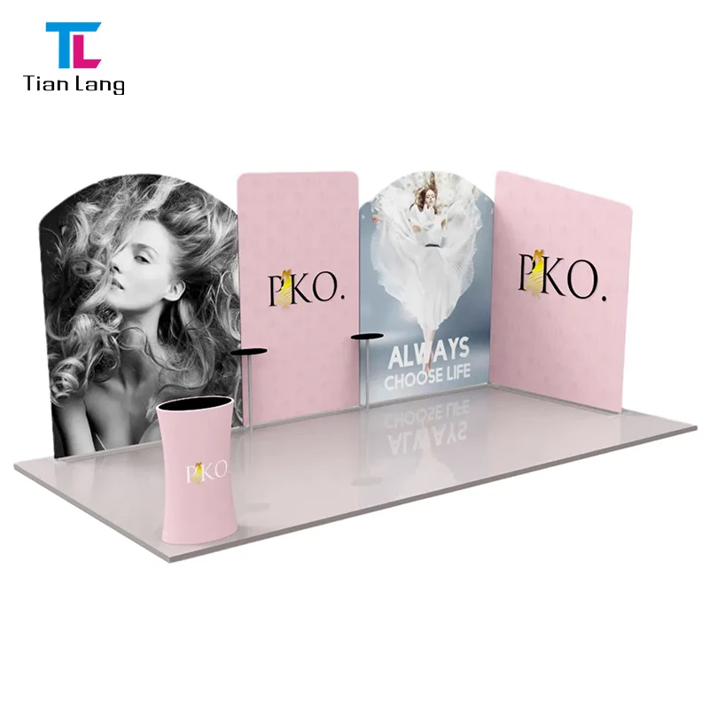 天朗 高品質 ストレートテンションファブリック フォト 展示スタンド 一枚のファブリック印刷付き