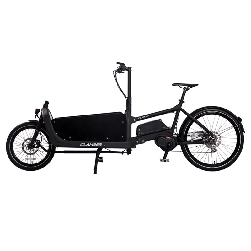 Alloy Frame Two Wheel Family Electric Cargo Bike Long John Middle Drive Delivery Bike for Sale