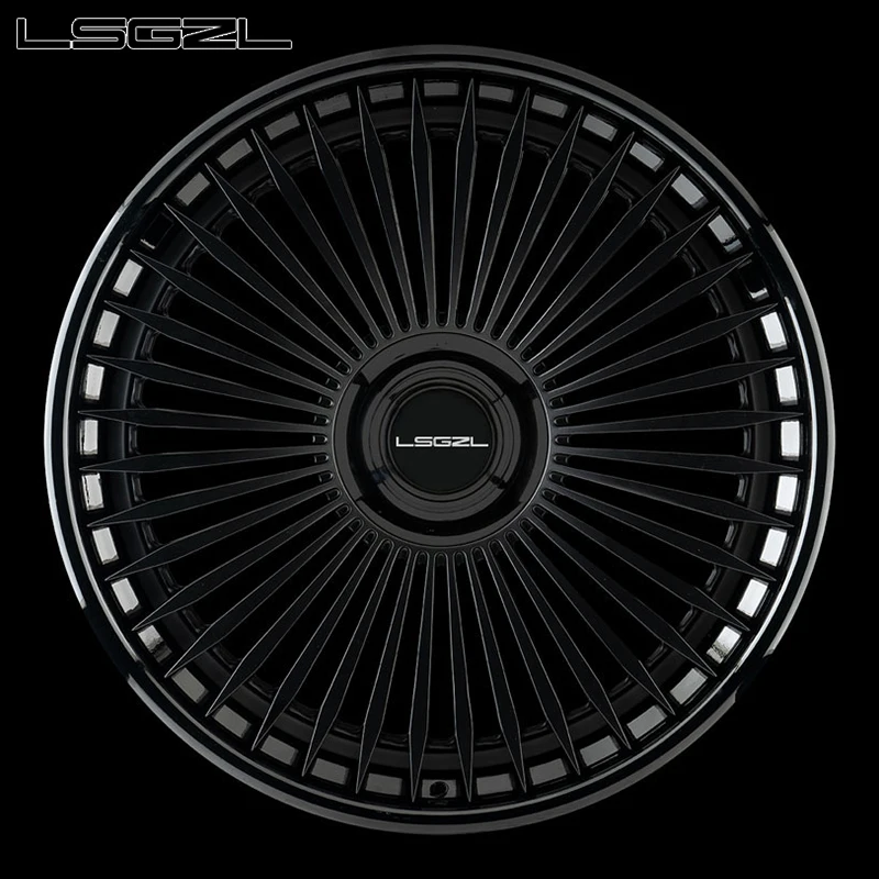 Custom 2 Piece Multiple Spokes 19 20 21 22 24 26 Inch Forged Alloy Car Wheel 5x114.3 5x112 5x120