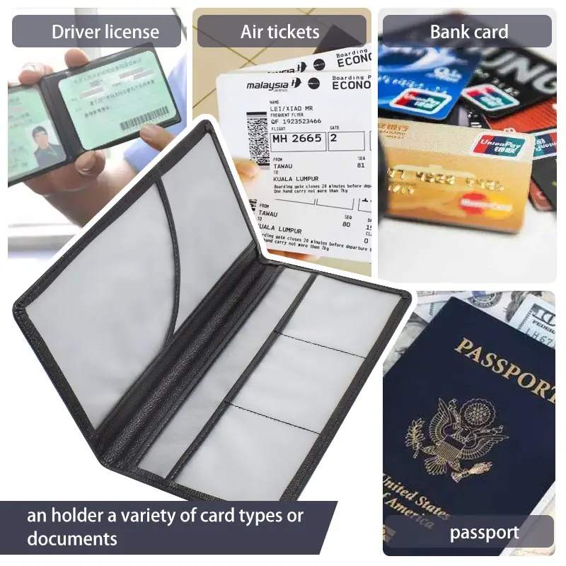 Car Registration And Insurance Holder Premium Pu Leather Car Document