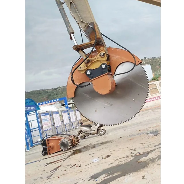 掘削機ディスク切断機石切断建物解体360度回転式ロックソー