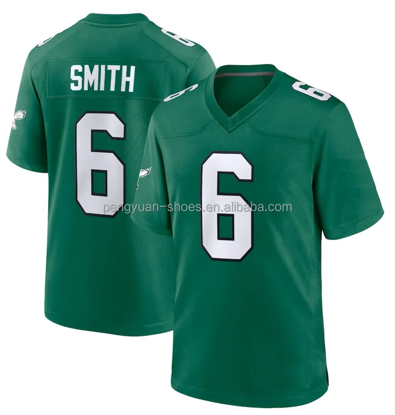 NFL_ Mens Philadelphia''Eagles''Football Jalen Hurts Jason Kelce A.J. Brown  Miles Sanders DeVonta Smith Darius Slay Jr Jersey 