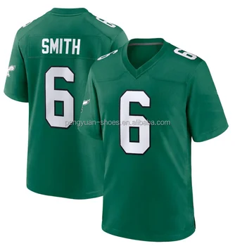 Wholesale Best Quality New Kelly Green #1 Jalen Hurts #11 AJ Brown #6  DeVonta Smith #62 Jason Kelce Stitched American Football Jersey From  m.