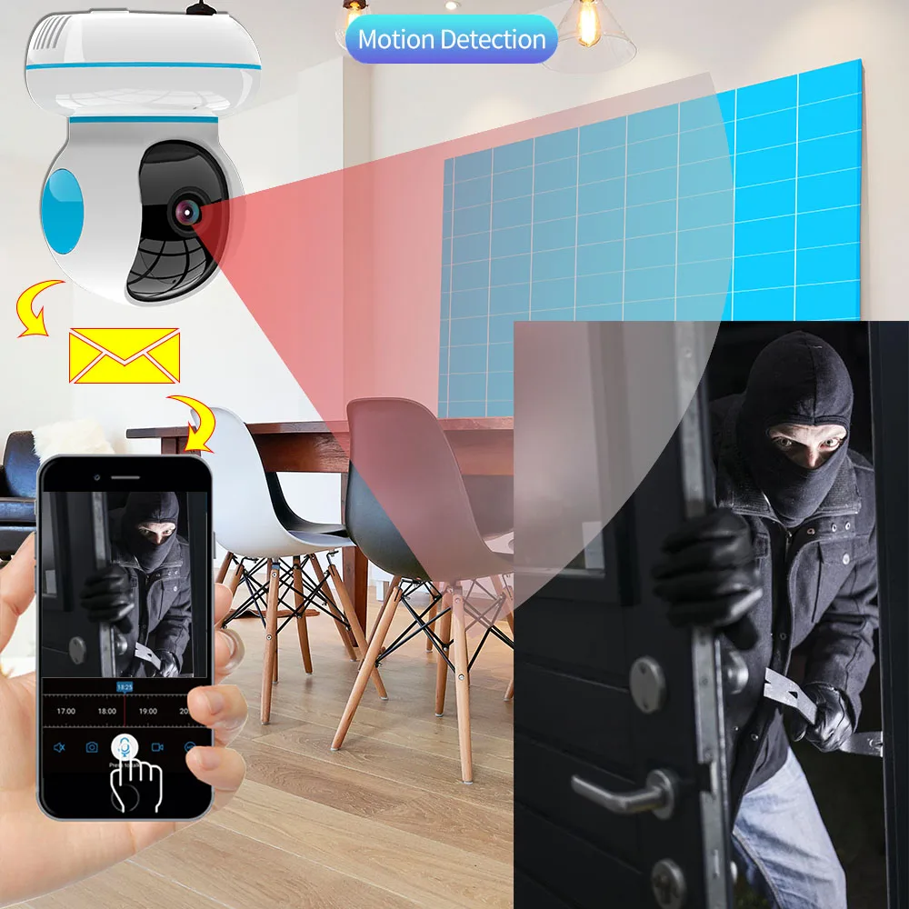 Tuya YCC365 App Remote Control Home Security Mini 1MP 2MP 3MP Wifi IP Camera
