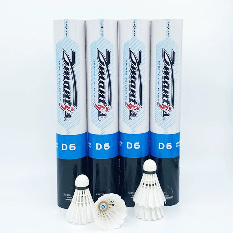 High Qauaitiy Badminton Shuttlecock Traditional Brand ready to ship china factory Duck White Feather Badminton